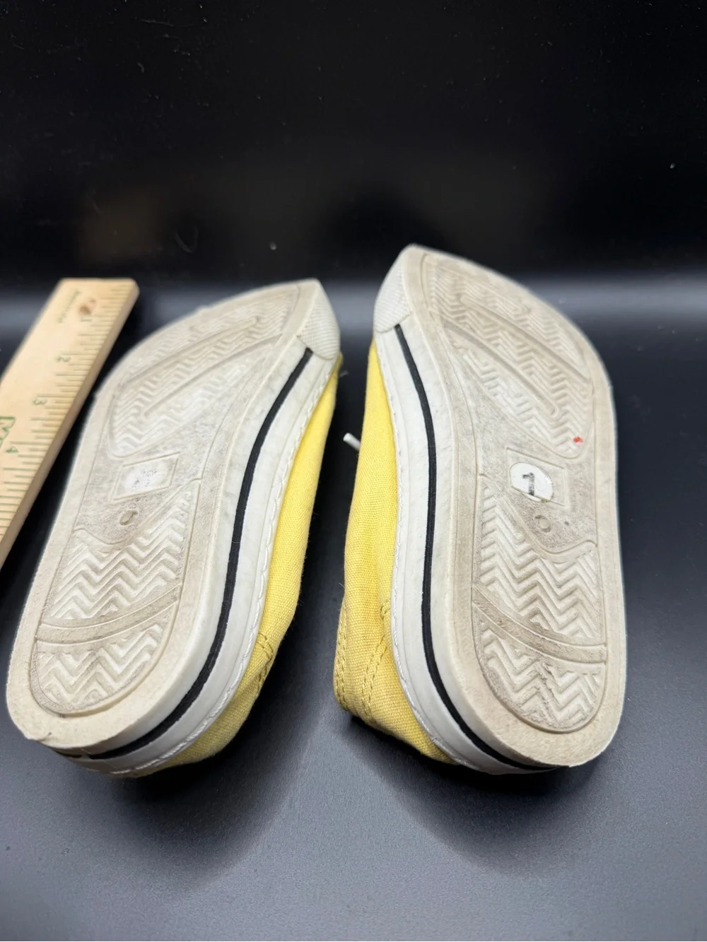 Yellow Canvas Kids Lace-Up Sneakers with White Toe